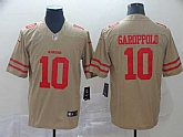 Nike 49ers 10 Jimmy Garoppolo Gold Inverted Legend Limited Jersey,baseball caps,new era cap wholesale,wholesale hats